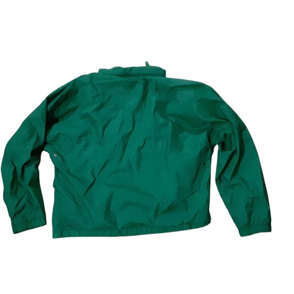 K-Way Windbreaker Jacket Men Size Medium/8 Hooded Packable Vintage Flaw - Picture 3 of 7